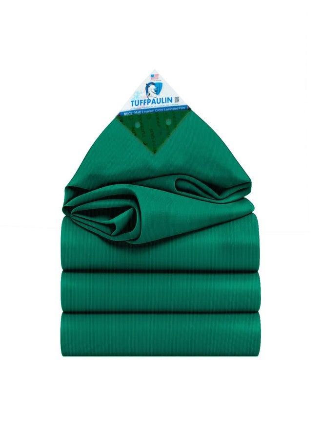 TUFFPAULIN 12FT X 15FT 150 GSM Green Tarpaulin Tirpal Tadpatri Tharpai Thadika, Extra Strong, Reinforced Eyelets, UV Resistant, 100% Waterproof Virgin, 6 Layer MLCL 3D Rib Technology-1 No. - Image 4